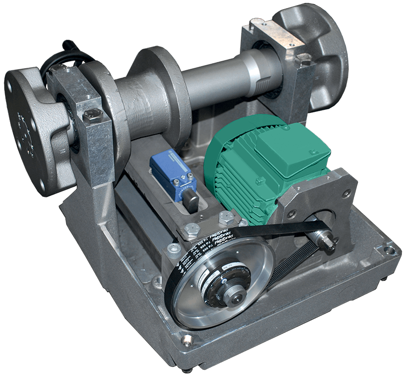 3D view of a level crossing mechanism